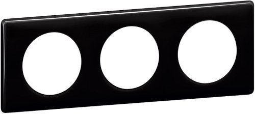 Рамка универсальная Legrand Celiane 3-м. черный глянец картинка